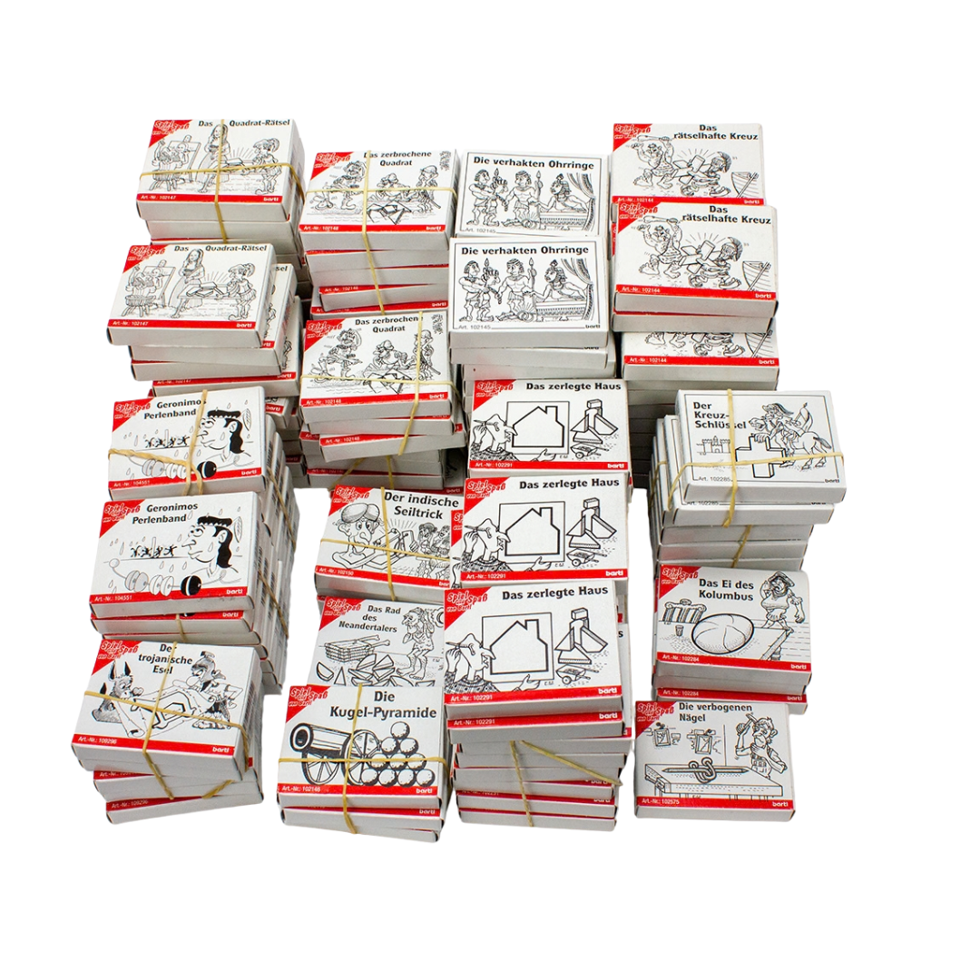 SONDERPOSTEN 343 St. Minipuzzle Knobelspiele Marktfahrer Restposten