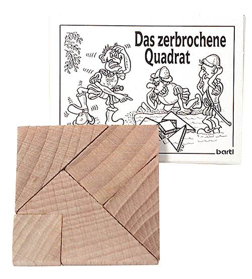 Das zerbrochene Quadrat - Mini Geduldspiel