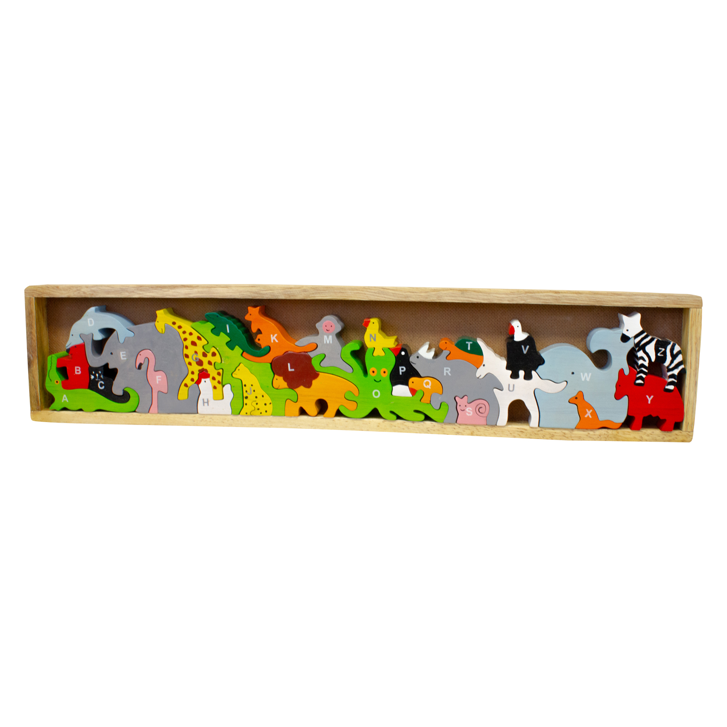 A-Z Puzzle Tierparade Puzzle 26 -tlg Holz lasiert 2. WAHL- 2906