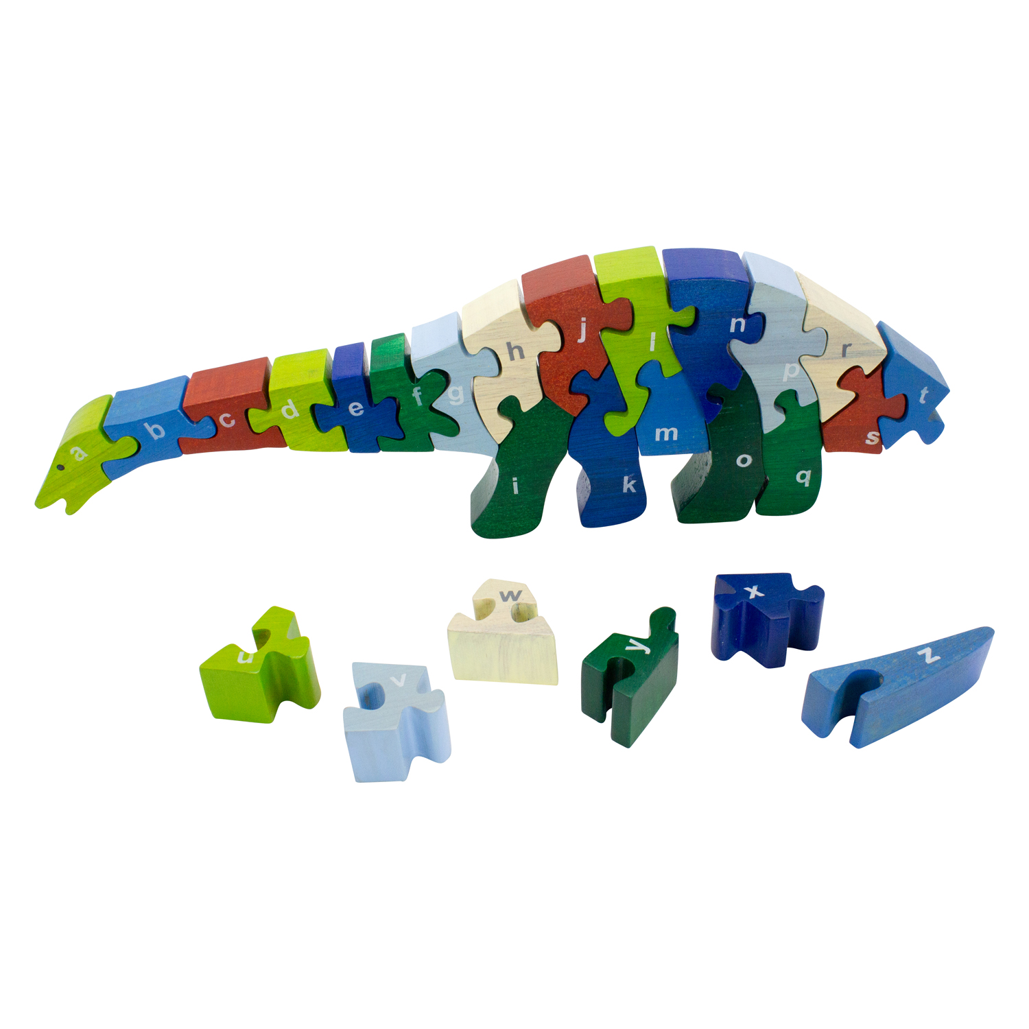 A-Z Puzzle Dino Puzzle 2. WAHL für Kinder 26 -tlg Holz lasiert - 2904