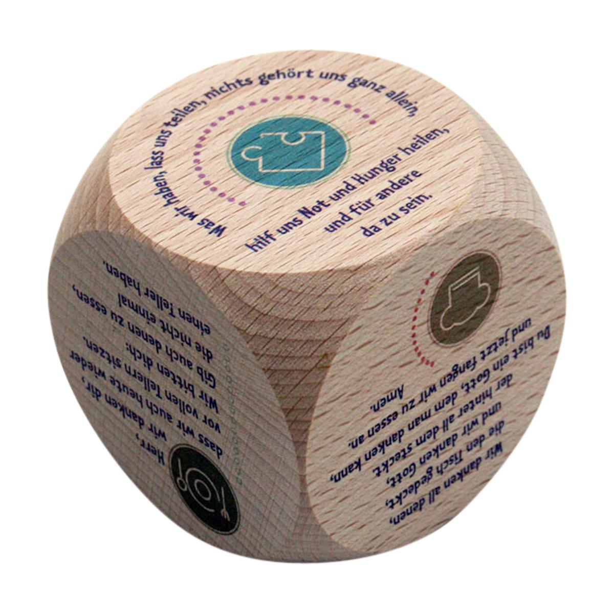 Tischgebete modern Gebetswürfel mit farbigem Druck - 5982