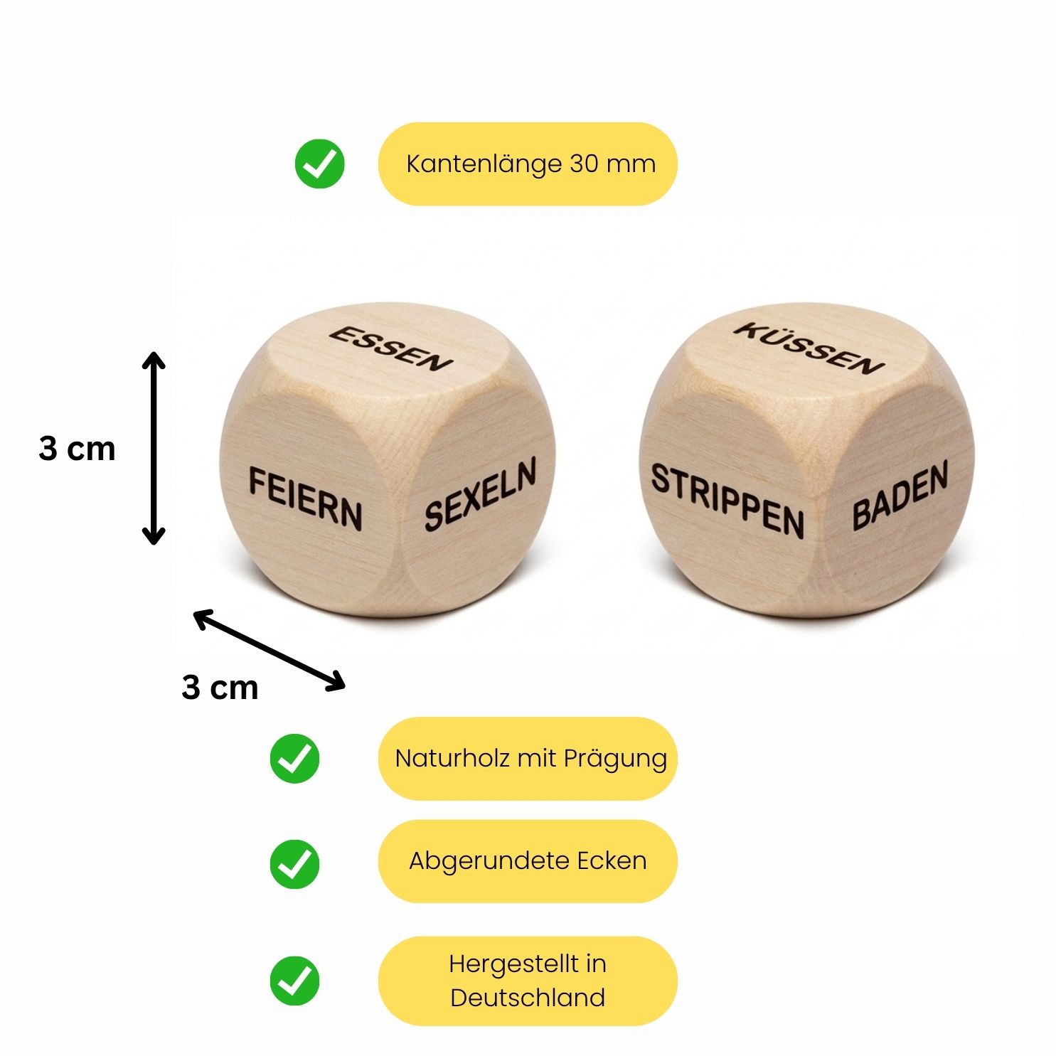 Liebeswürfel  Spielwürfel für Paare- 1 Stück - 4138
