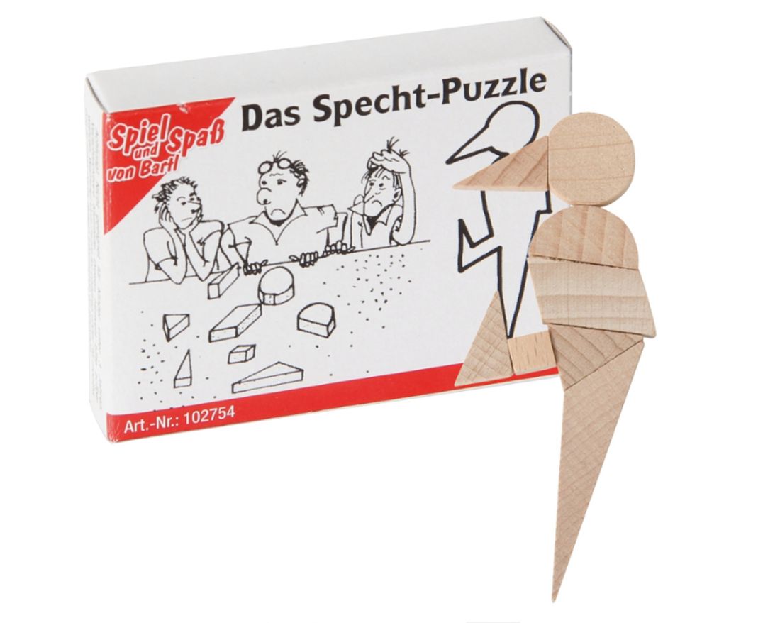 Das Specht-Puzzle  - Mini Geduldspiel