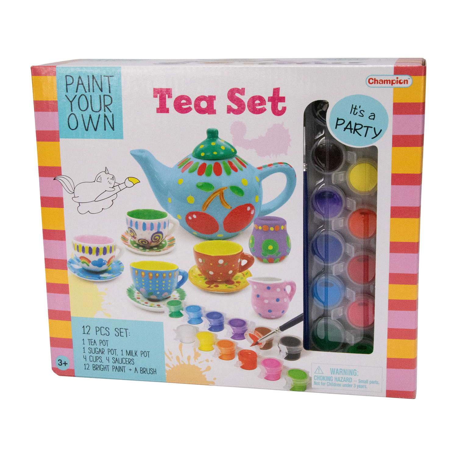 Porzellan Teeservice zum Bemalen – Kreativset für Kinder DIY-63