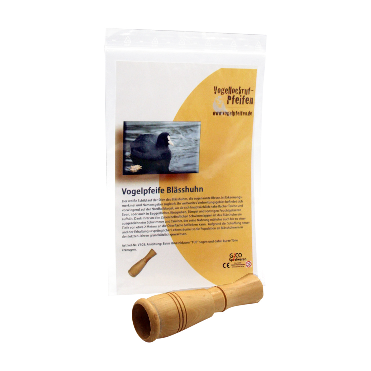Vogelpfeife Blässhuhn - V505  Auslaufmodell Sonderpreis
