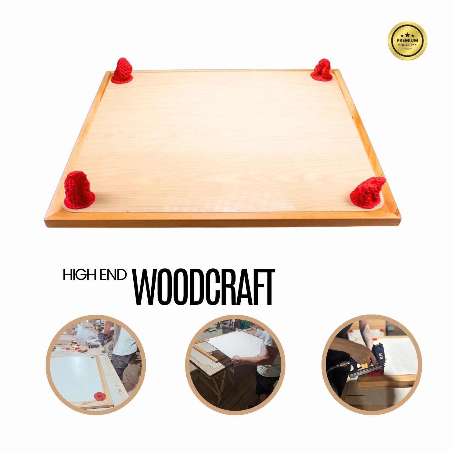 Carrom Manufaktur Board KOMPAKT 66 mit Zubehör- Made in EU - 4001