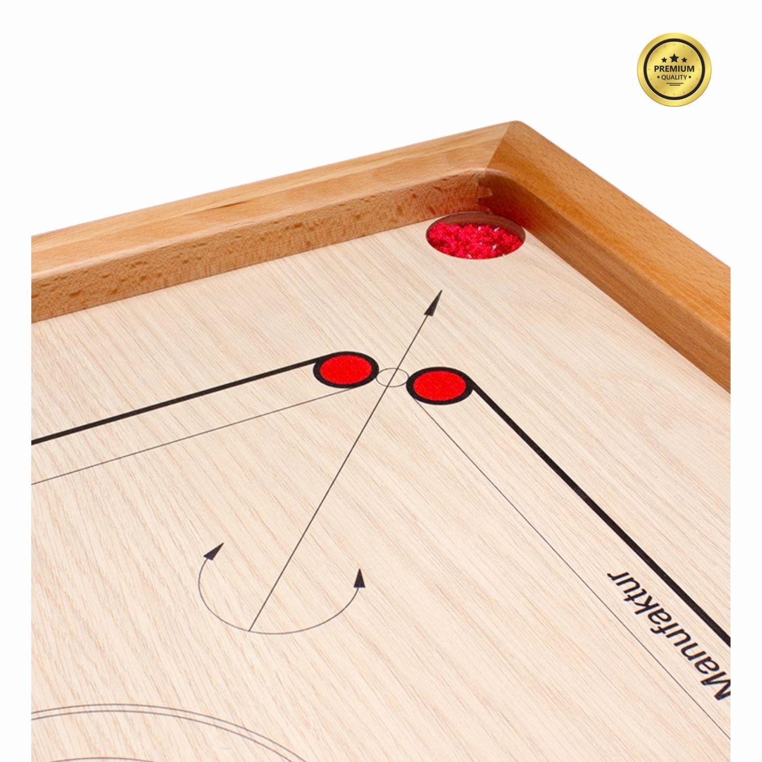 Carrom Manufaktur Board KOMPAKT 66 mit Zubehör- Made in EU - 4001