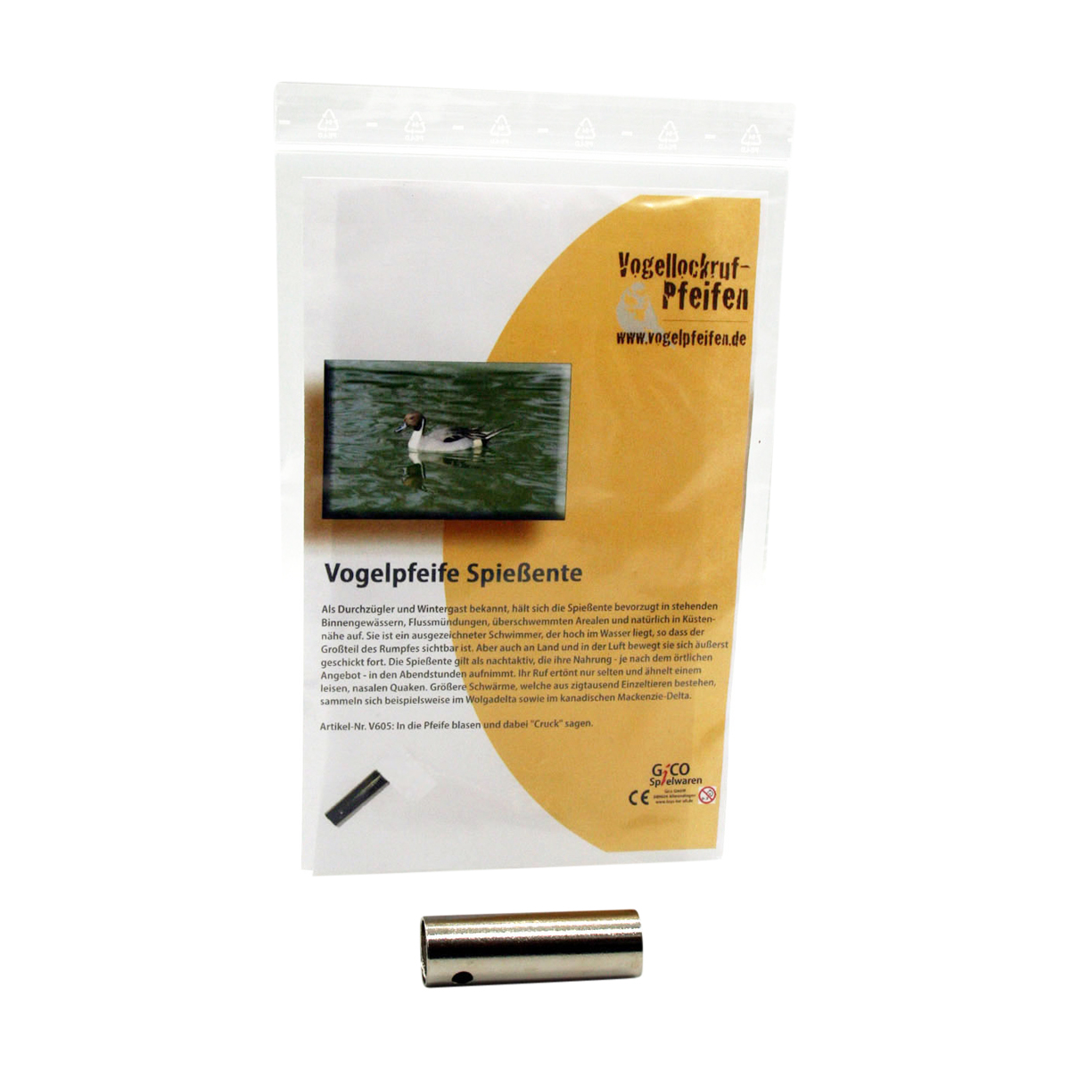 Vogelpfeife Spießente - V605 Auslaufmodell Sonderpreis