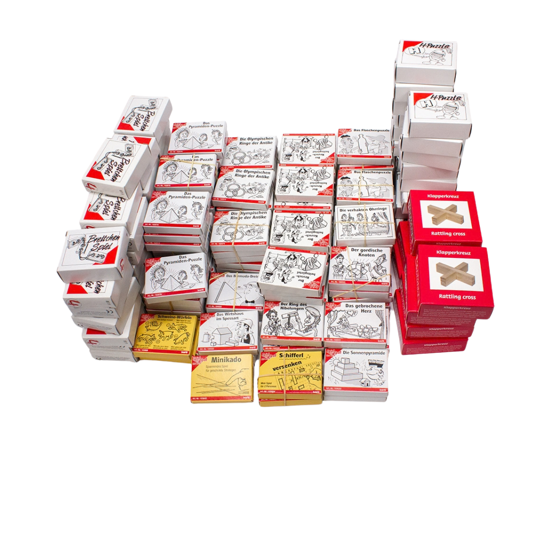 SONDERPOSTEN 343 St. Minipuzzle Knobelspiele Marktfahrer Restposten