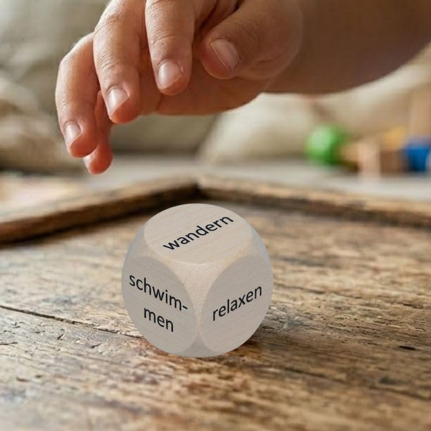 Freizeit Holzwürfel 30 mm Aktivitätswürfel - 1 Stück  - 4141