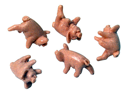 Schweinewürfeln -Minispiel
