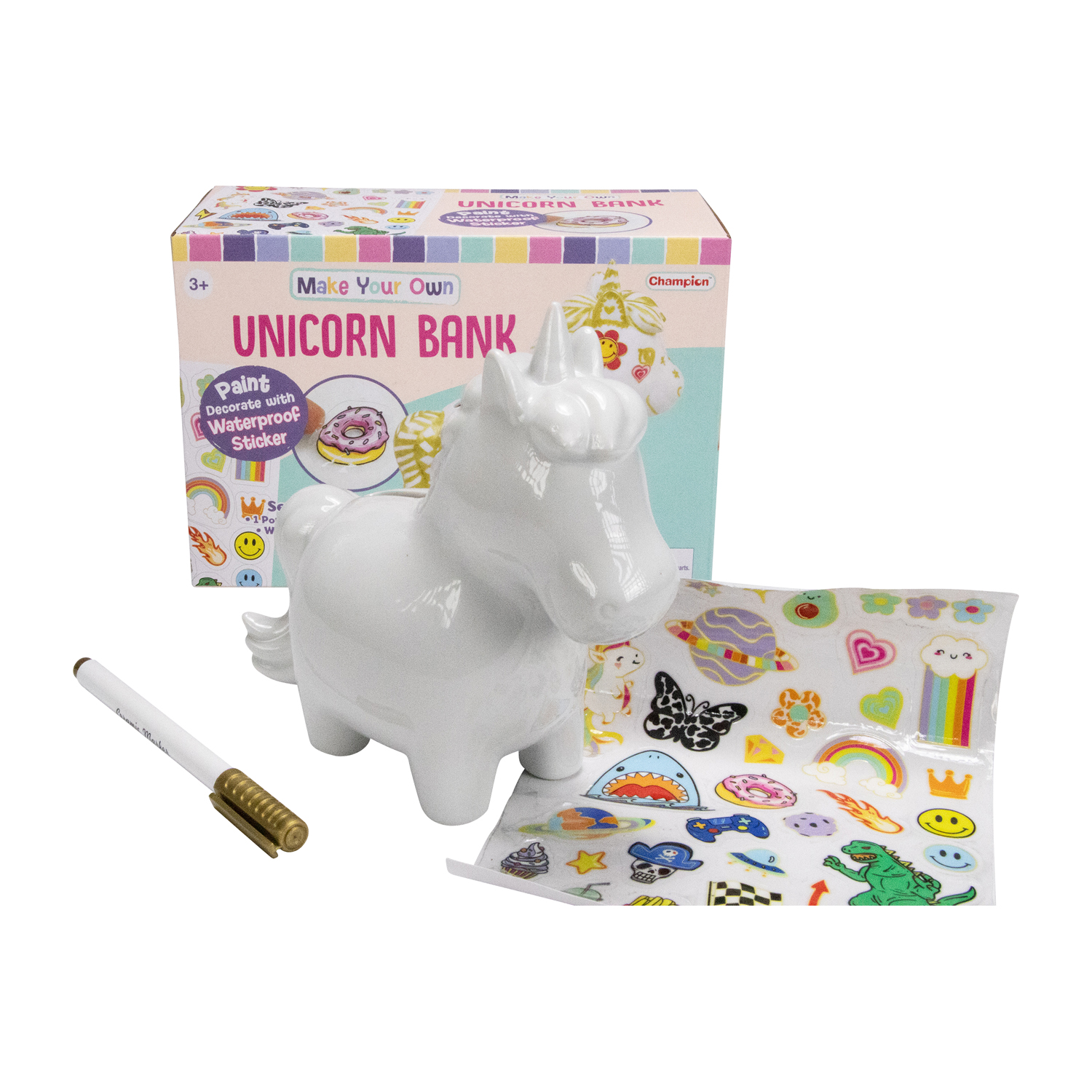 Magische Einhorn-Spardose – Bastelspaß für Mädchen & Jungen DIY-854