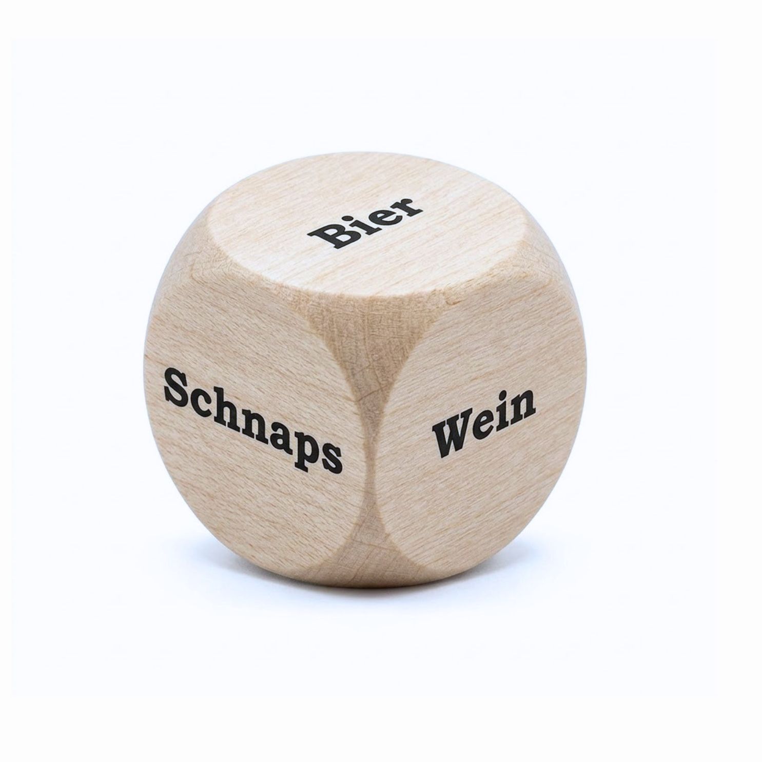 Was trinken? Holzwürfel 30 mm Trinkwürfel - 1 Stück - 4137