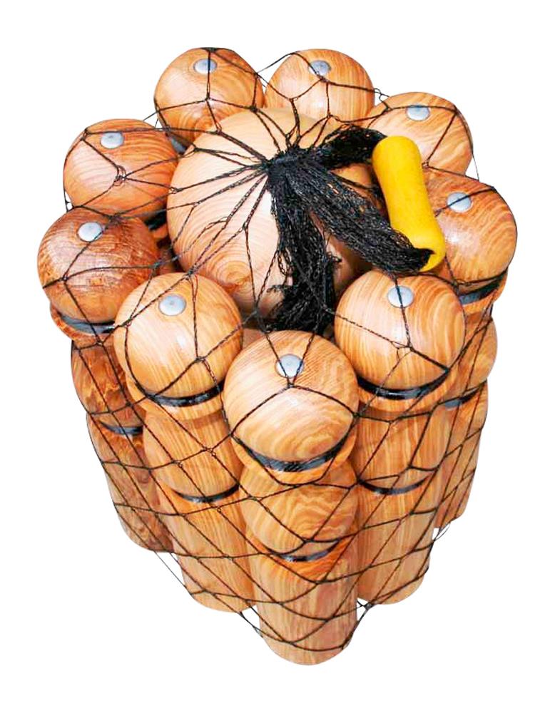 Kegelspiel / Kegel aus Massivholz XXL, Höhe 40 cm 3017