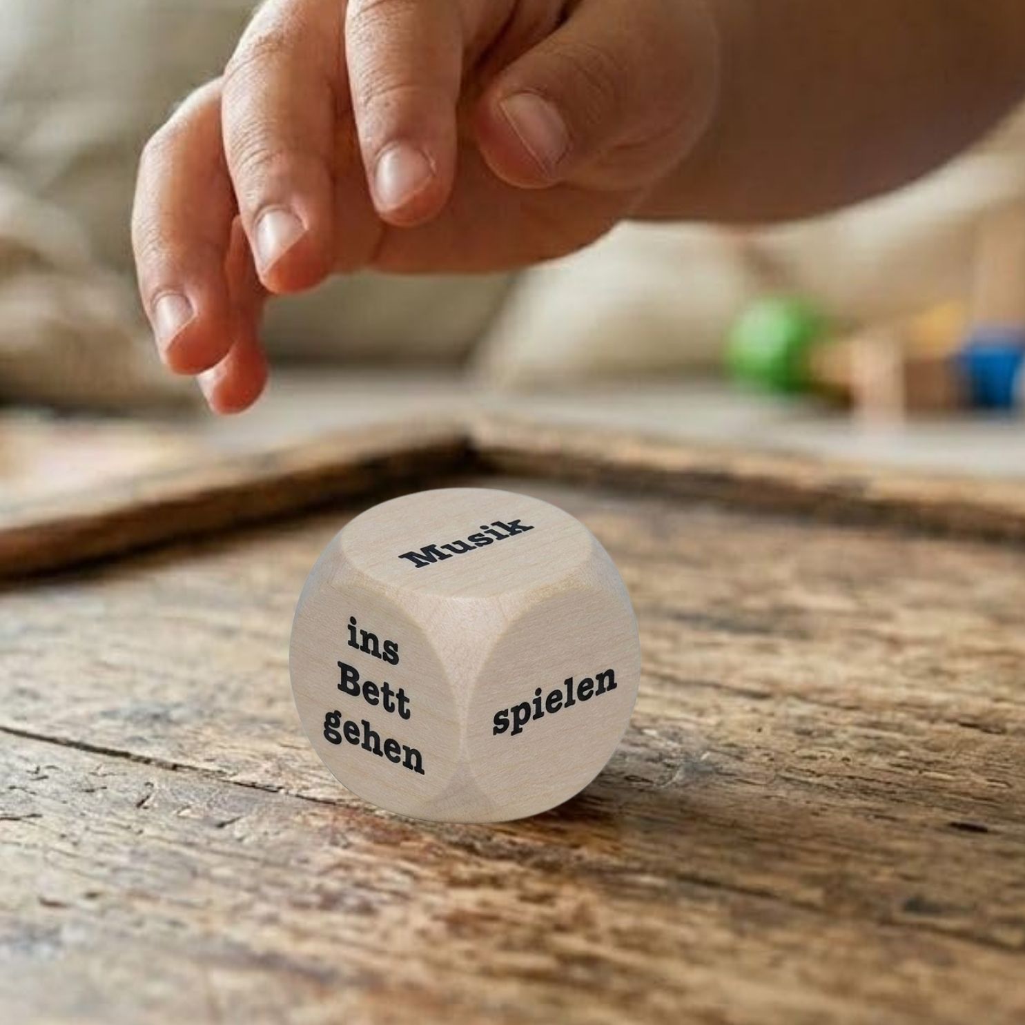 Kinder Was Tun Holzwürfel Entscheidungswürfel 1 Stück--4136