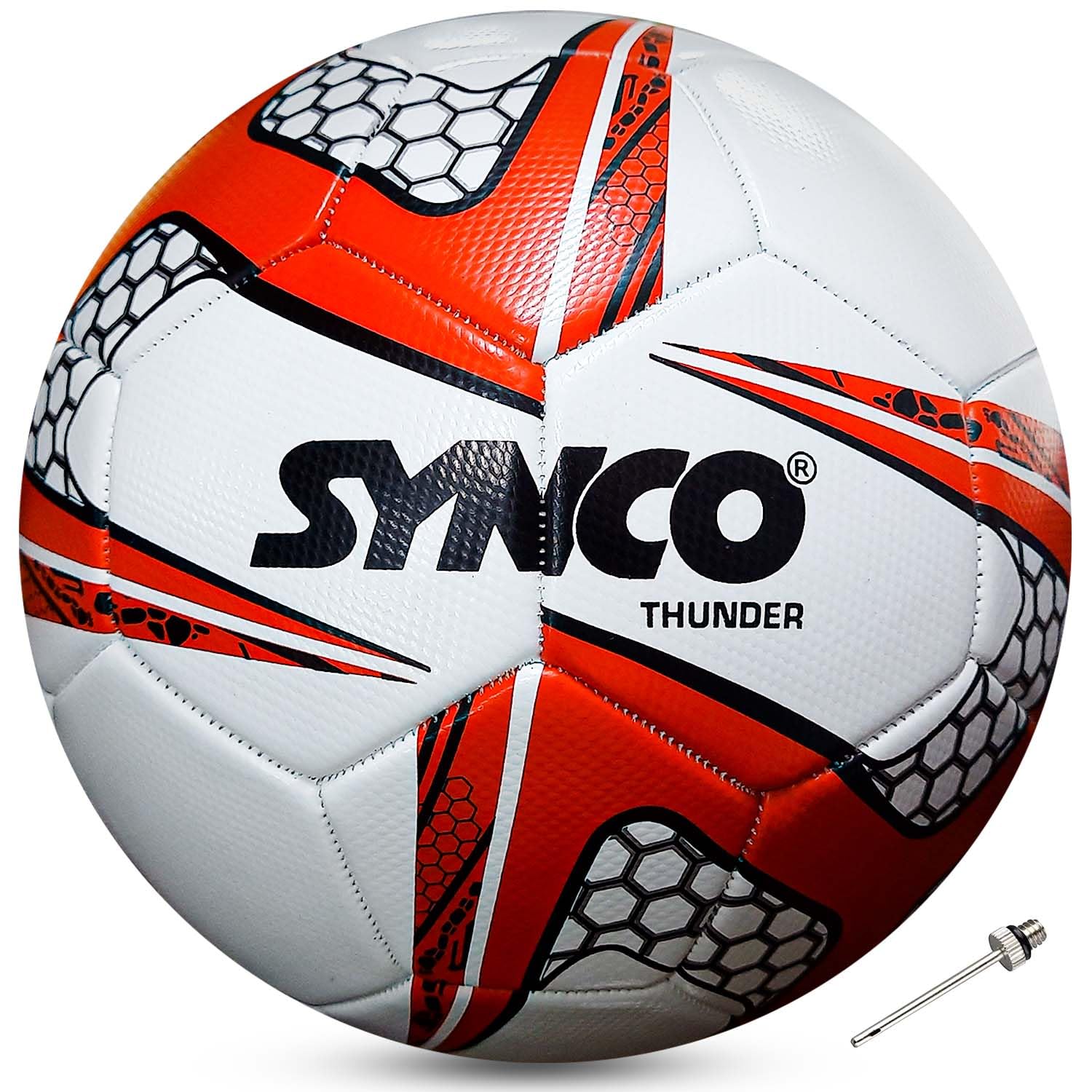 Synco Thunder Fußball – Größe 5  vernäht 32 Panel Ball 1008